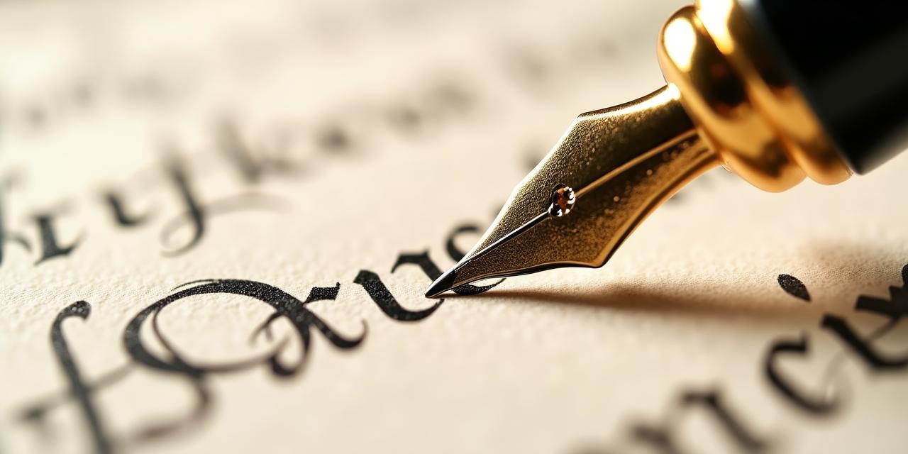 Dettaglio ravvicinato di una scrittura cancelleresca su carta antica